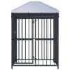 Outdoor Dog Kennel with Roof 47.2"x47.2"x59"