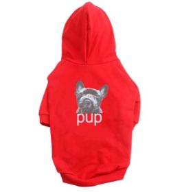 Pet Clothing Dog Hoodie Compared To Bear Cotton Hoodie (Option: Red-3XL)