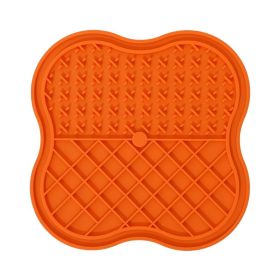 Pet Silicone Snack Catcher Dog (Option: Orange-20x20cm)