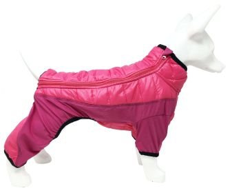 Pet Life 'Aura-Vent' Lightweight 4-Season Stretch and Quick-Dry Full Body Dog Jacket (Color: pink, size: X-Small)