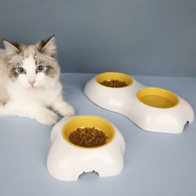 Egg-shaped Pet Bowl Drinking Water Single Bowl Double Bowl Dog Bowls Cute Pet Feeding Bowl Egg Yolk Shaped Food And Water Elevated Bowl Feeder (Type: Sibgle Bowl)