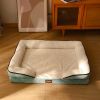 Dog Bed, Bolster Dog Bed with Memory Foam Dog Couch Sofa and Removable Washable Cover