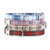 Adjustable Collar - Quick Release Metal Alloy - Beige Plaid