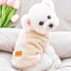 Pet Sweater; Warm Winter Plush Dog Sweater Knitwear Cat Vest; For Small & Medium Dogs