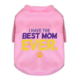 New Dog Pet Clothing Sweater Fleece-lined (Option: Good Mom Pink-L)